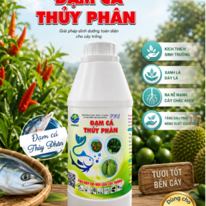 Chế phẩm Đạm cá AMIN CÁ đậm đặc (1 lít): Lớn nhanh, xanh lá