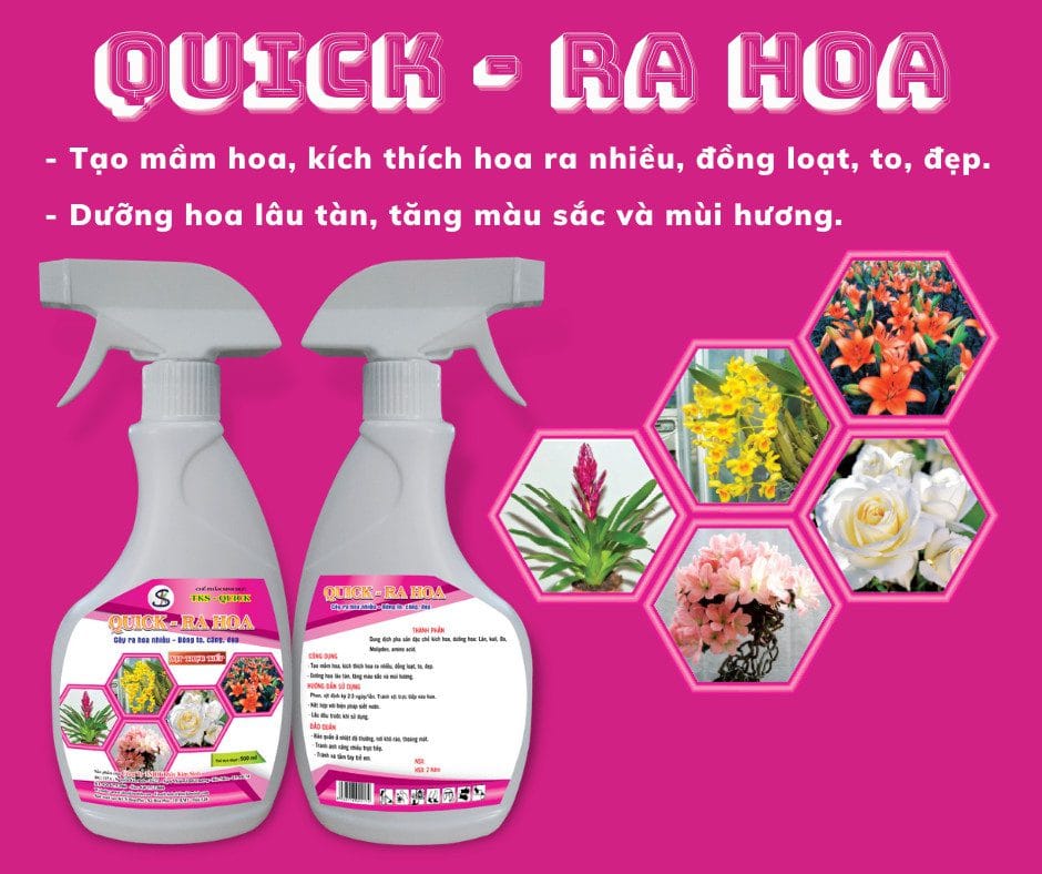 Thuốc kích hoa Lan, hoa cảnh dạng chai xịt QUICK – RA HOA Thuốc kích hoa Lan, hoa cảnh dạng chai xịt QUICK – RA HOA