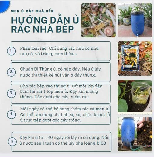 Chế phẩm Men vi sinh ủ rác nhà bếp tốt nhất Chế phẩm Men vi sinh ủ rác nhà bếp tốt nhất