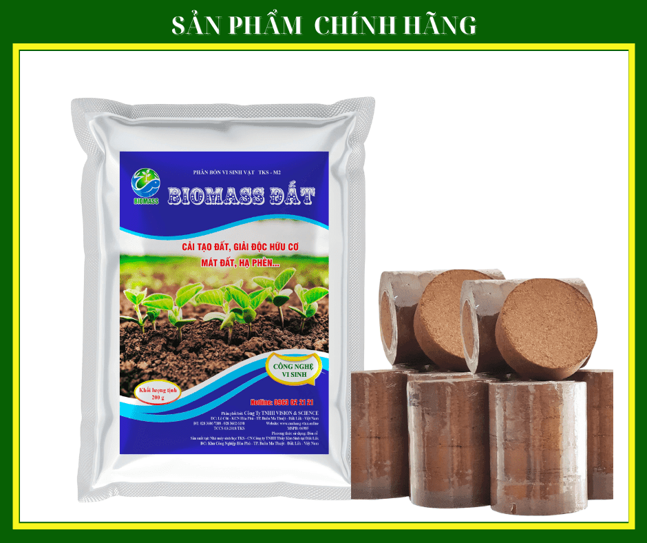 [Combo] Mùn xơ dừa trồng cây dạng ép kết hợp Men cải tạo đất